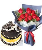 Send Valentines Gifts to Vietnam - Flowers with Cake